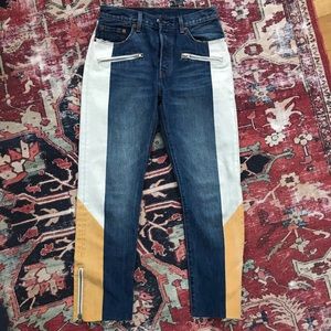 Brand new COLORblock Levi jeans